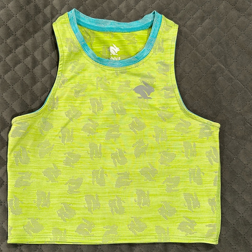 Run in rabbit crop top